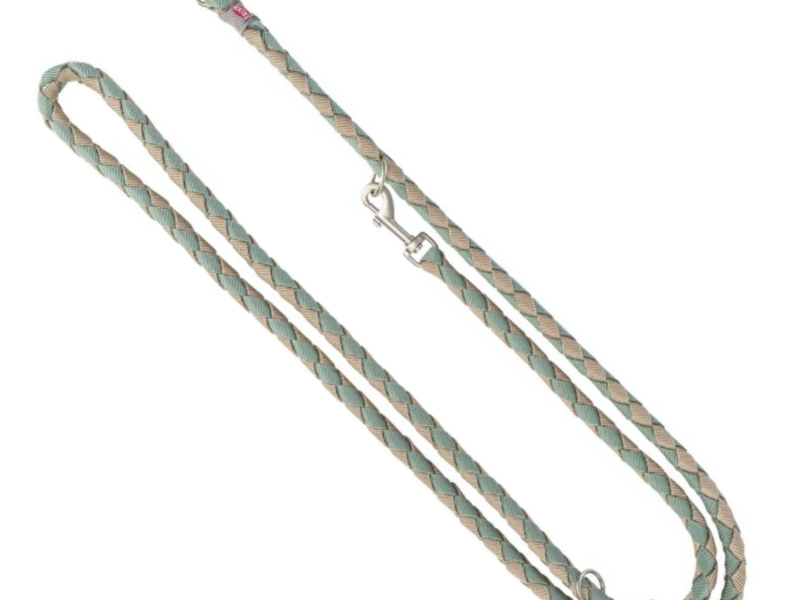 Trixie Cavo Rund Flettet Nylonline Dobbelt Sage/Sand