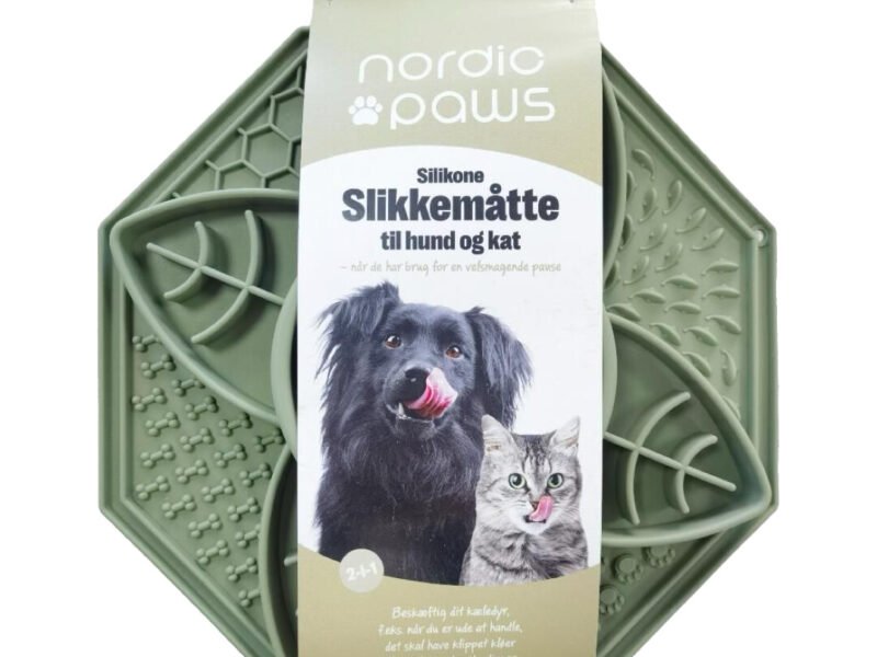 Nordic Paws 2in1 Slikkemåtte & Slowfeeder Grøn