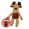 KONG Holiday Floppy Knots Rensdyr Small/Medium Julelegetøj
