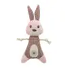 Trixie Rosa Kanin Med Reb Hundelegetøj 24 cm