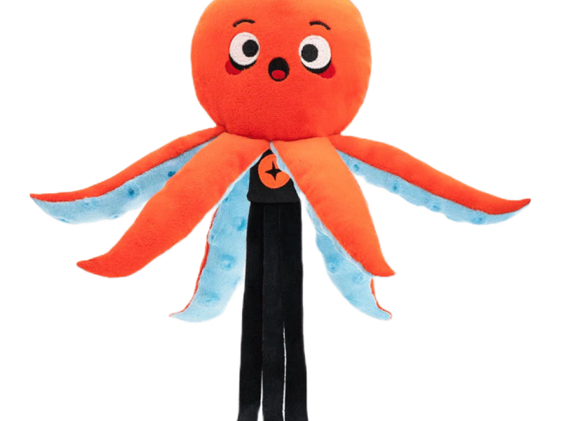 Hugsmart Fuzzy Friends Blæksprutten Olsen Hundelegetøj