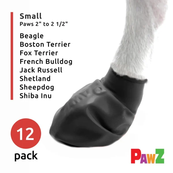 Pawz Hundesko i Gummi Sort 12 stk/pk - Image 7