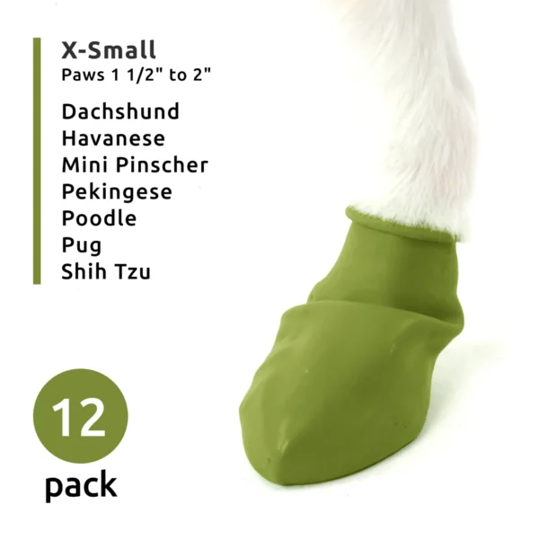 Pawz Hundesko i Gummi Sort 12 stk/pk - Image 6
