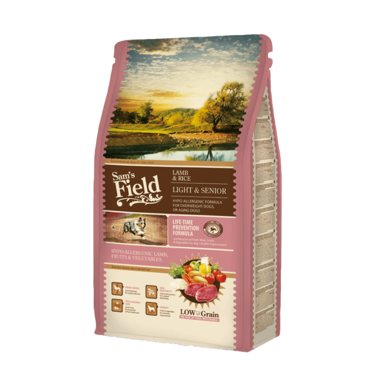 Sams Field Hundefoder Light & Senior Lamb & Potatoes