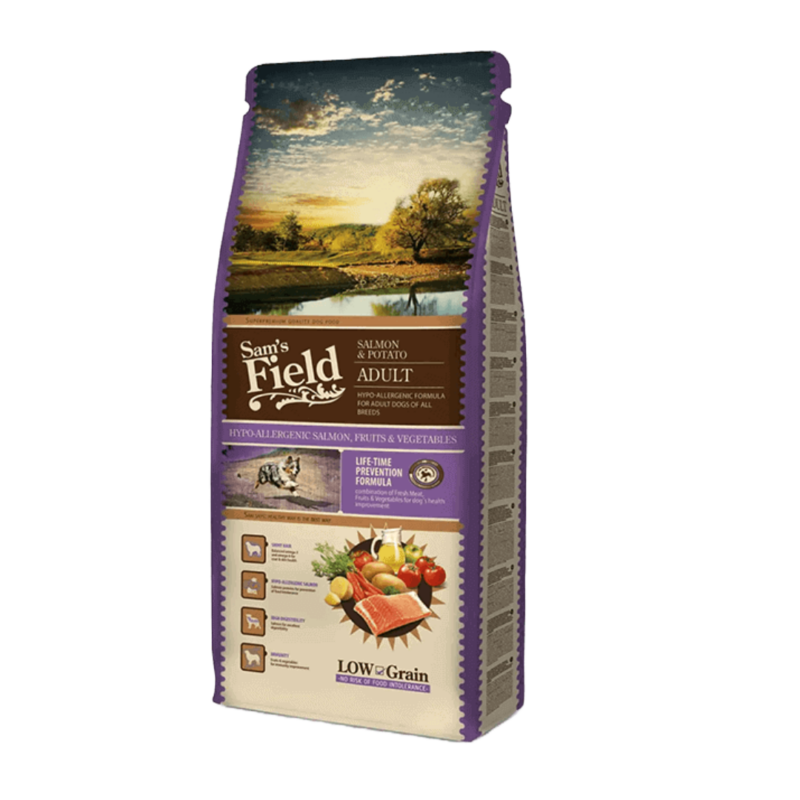 Sams Field Hundefoder Adult Salmon & Potatoes