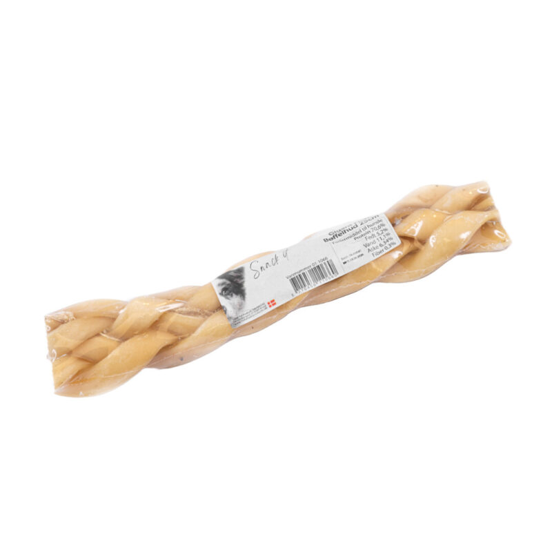 Snack'It Flettet Bøffelhud Tyggeben 25 cm - Image 3
