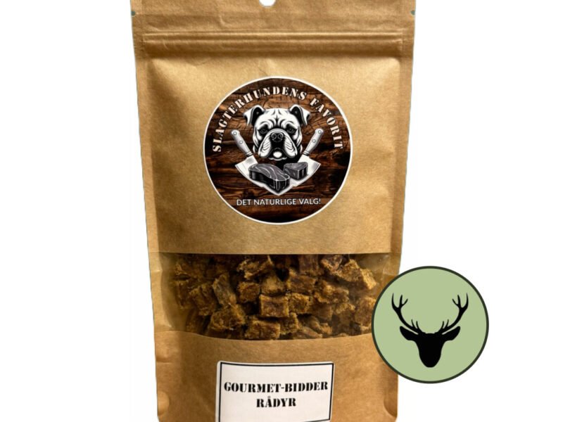 Slagterhundens Gourmet-Bidder 100% Rådyr Naturlig Hundegodbid