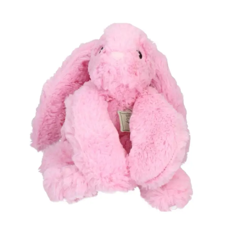 Cozy Dog Heartbeat Lyserød Plyskanin Med Hjerterytme Hundelegetøj