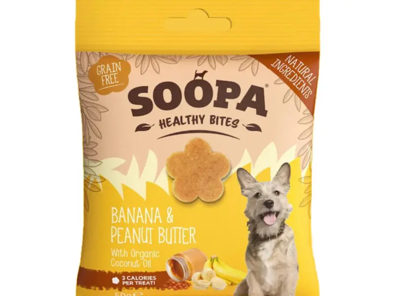 Soopa Healthy Bites Banan & Peanut Butter Vegansk Hundegodbid