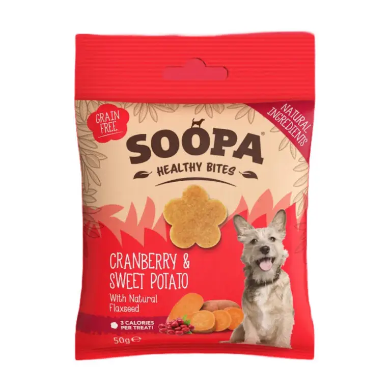 Soopa Healthy Bites Tranebær & Sød Kartoffel Vegansk Hundegodbid