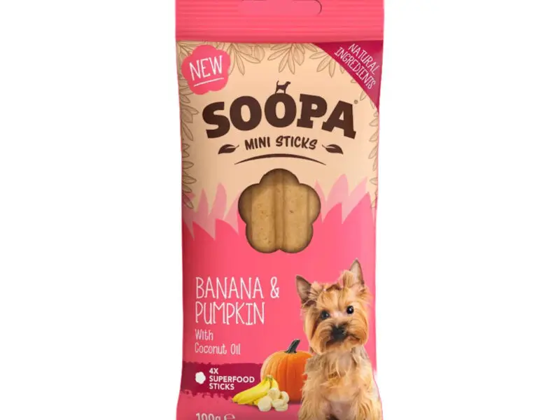 Soopa Mini Sticks Banan & Græskar Vegansk Hundegodbid