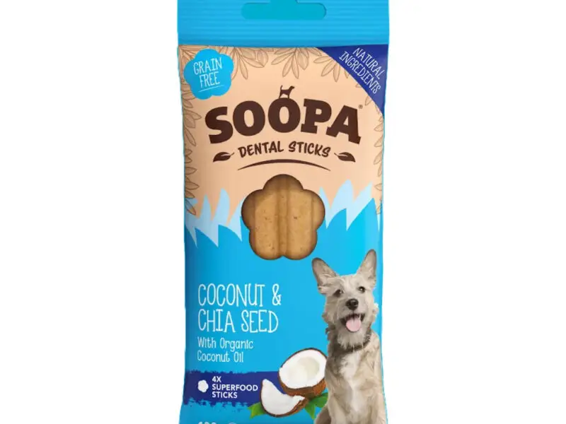 Soopa Sticks Kokos & Chiafrø Vegansk Hundegodbid