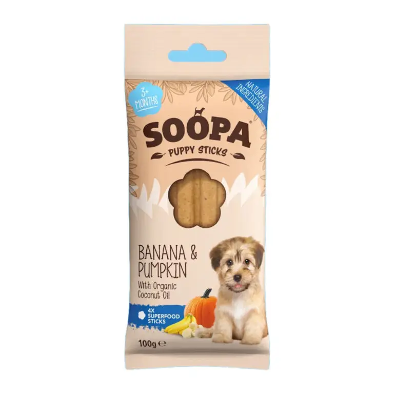 Soopa Puppy Sticks Banan & Græskar Vegansk Hvalpegodbid