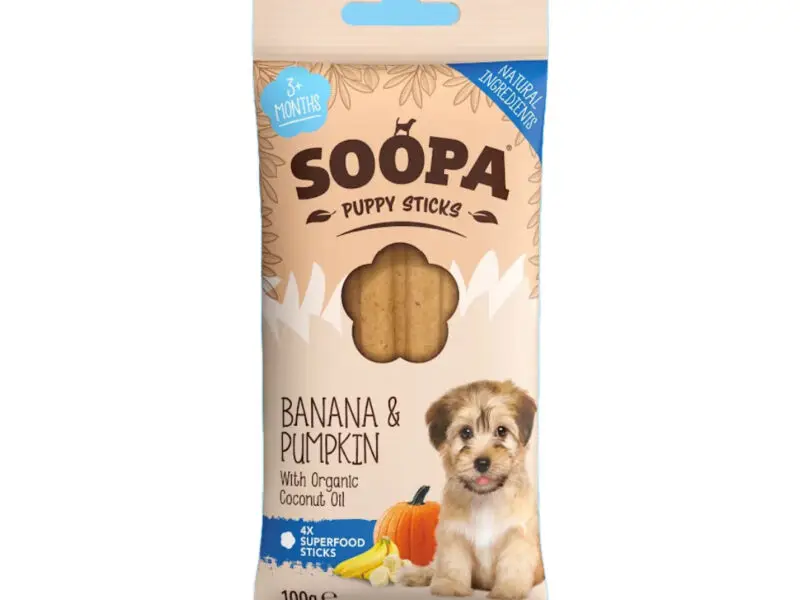 Soopa Puppy Sticks Banan & Græskar Vegansk Hvalpegodbid
