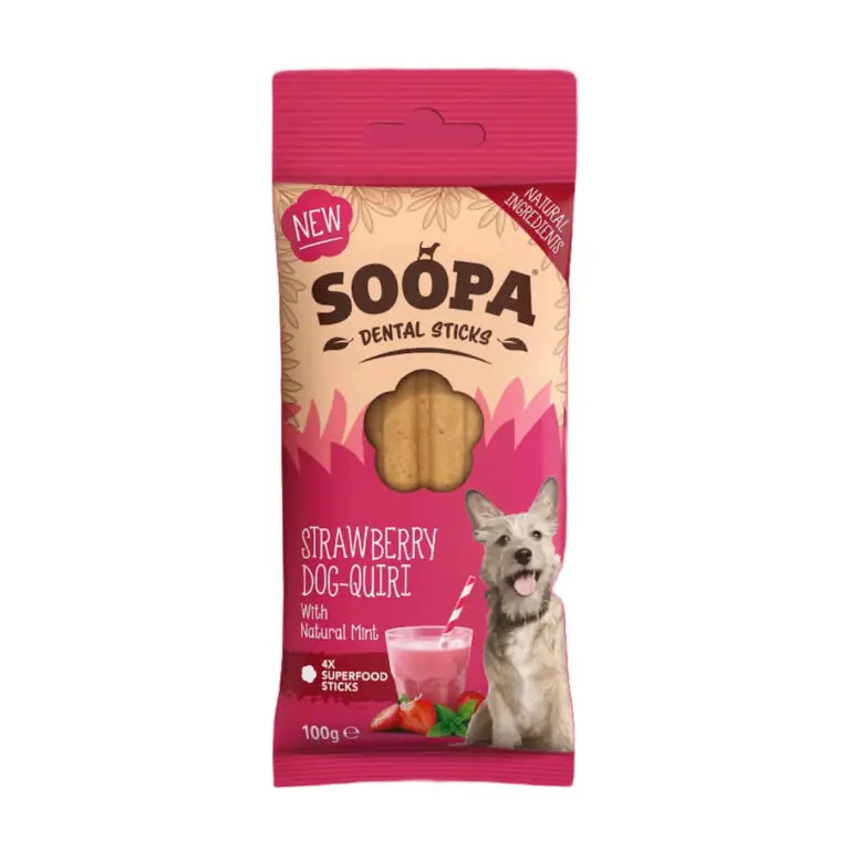 Soopa Sticks Jordbær & Mynte Vegansk Hundegodbid