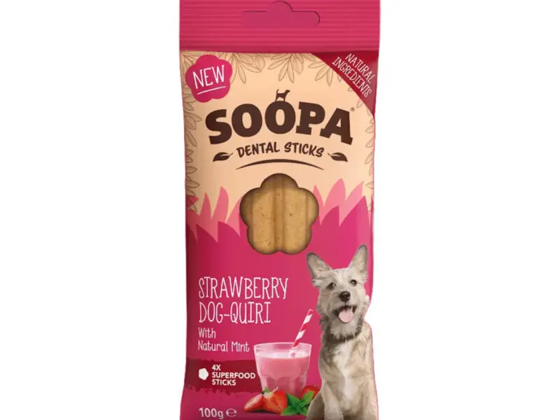Soopa Sticks Jordbær & Mynte Vegansk Hundegodbid