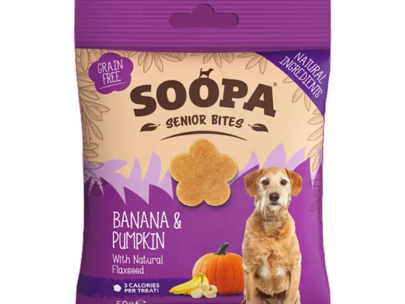 Soopa Senior Bites Banan & Græskar Vegansk Hundegodbid