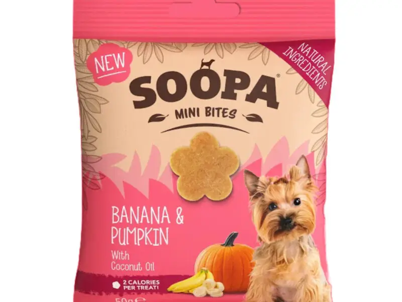 Soopa Healthy Bites Mini Banan & Græskar Vegansk Hundegodbid