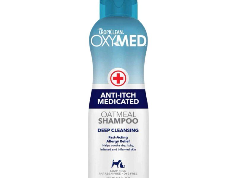Tropiclean OxyMed Anti-Itch Medicated Kløestillende Hundeshampoo 355 ml