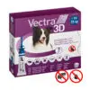 Vectra 3D Loppe Og Flåtmiddel Mellem Hund (10-25 kg) 3 Pipetter