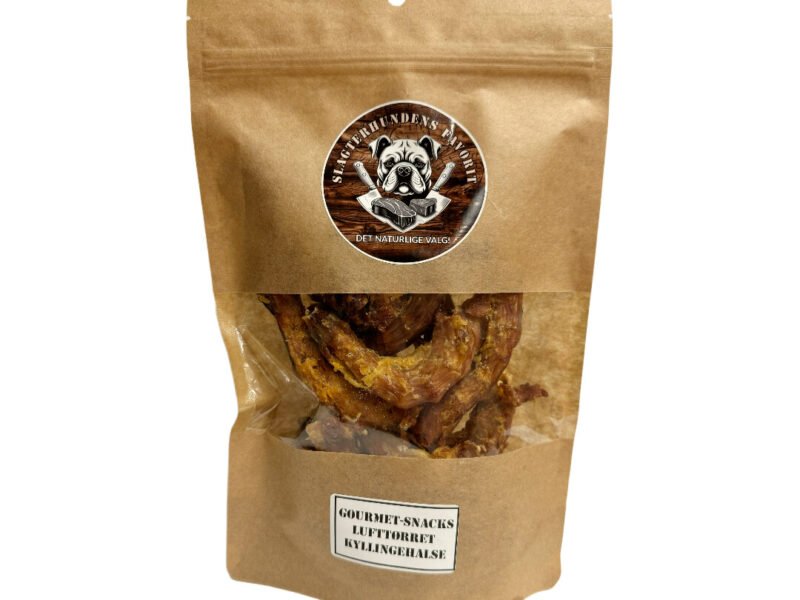 Slagterhundens Gourmet-Snack Kyllingehalse Naturlig Hundesnack 200 g