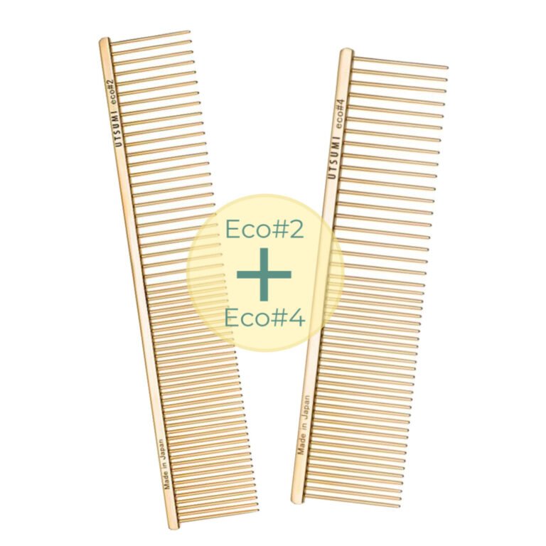 Utsumi Pelsplejesæt ECO#2 + ECO#4 Gold Eksklusive Kamme