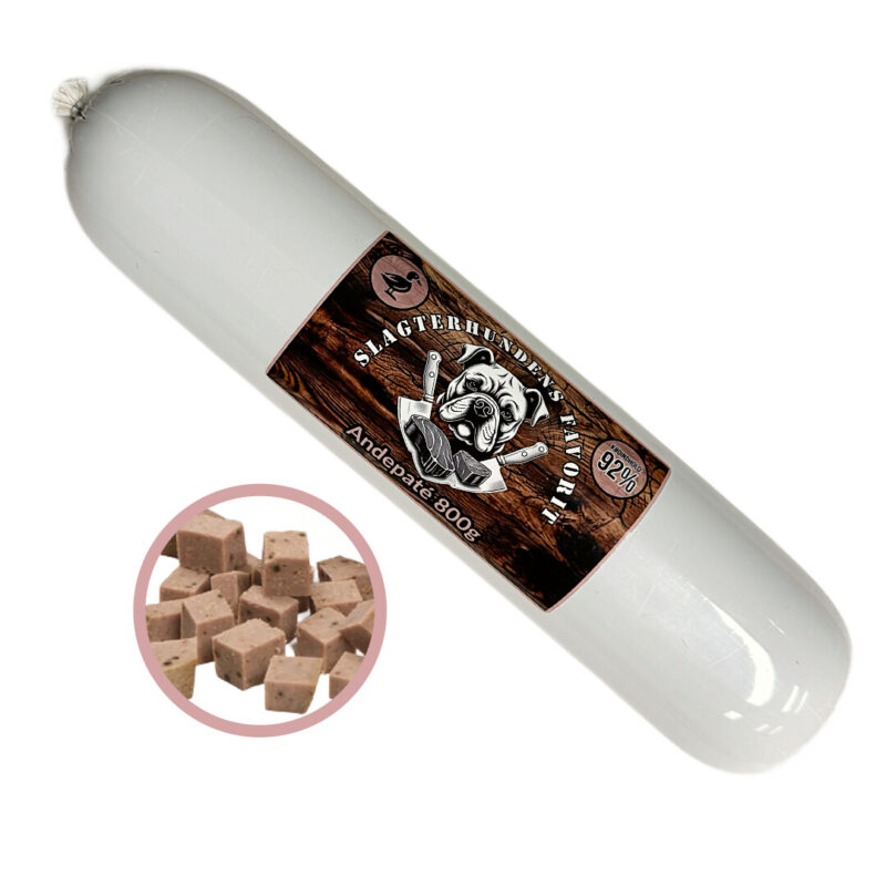 Slagterhundens Favorit Ande Paté Træningspølse 800 g