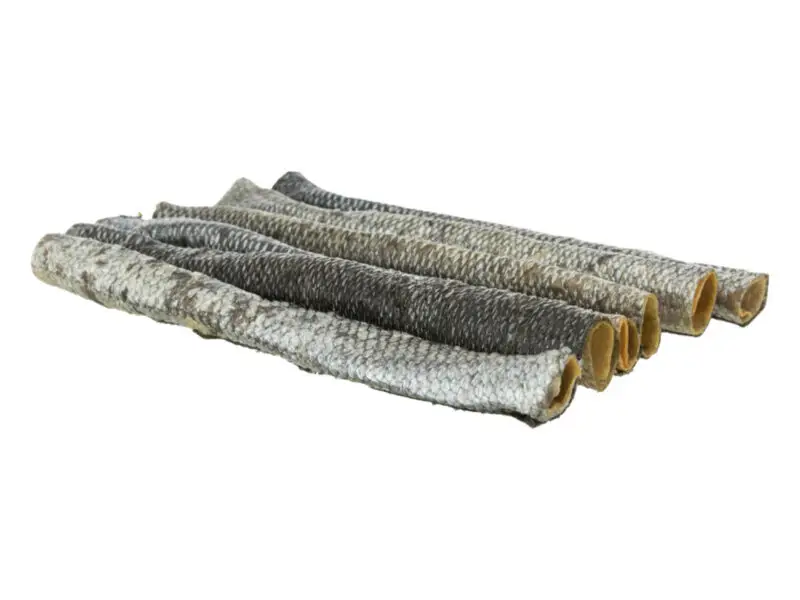 Trixie Rullet Lakseskind, Tørret Natursnack 24 cm