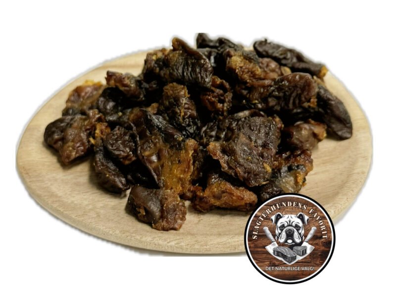 Slagterhundens Gourmet-Snack Kyllingehjerter Naturlig Hundesnack 100 g