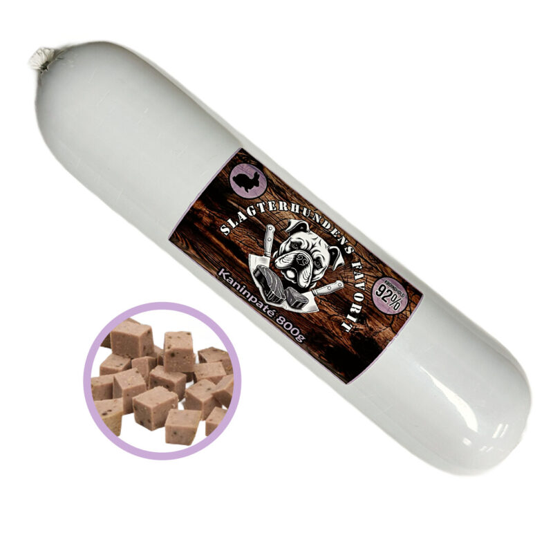 Slagterhundens Favorit Kanin Paté Træningspølse 800 g