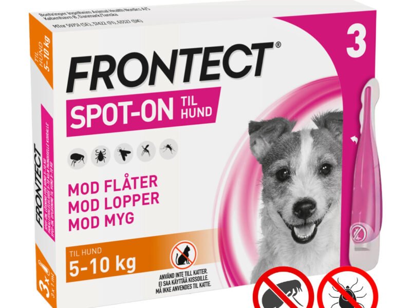 Frontect Loppe Og Flåtmiddel Lille Hund (5-10 kg) 3 x 1,0 ml