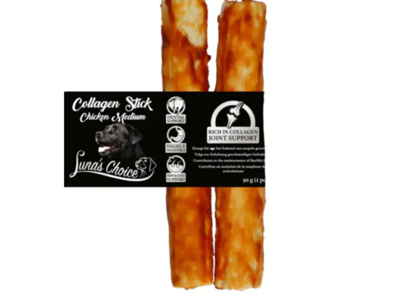 Lunas Choice 2 X Collagen Stick Med Laks Medium