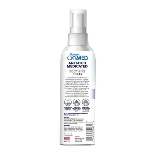 Tropiclean OxyMed Anti-Itch Kløestillende Spray 236 ml - Image 2