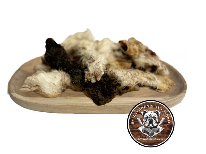 Slagterhundens Gourmet-Snack Kaninøre Med Pels Mindre Bidder Naturlig Hundesnack 150 g