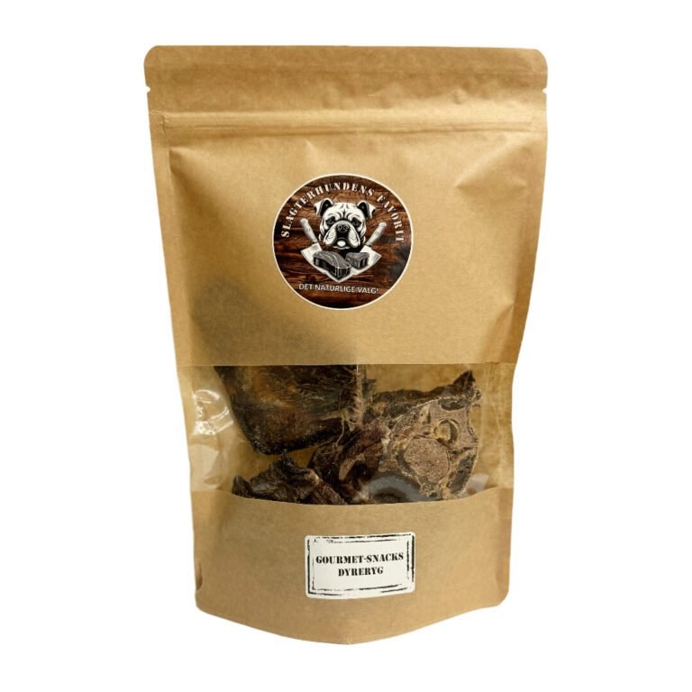 Slagterhundens Gourmet-Snack Dyreryg Stykker Naturlig Hundesnack 200 g