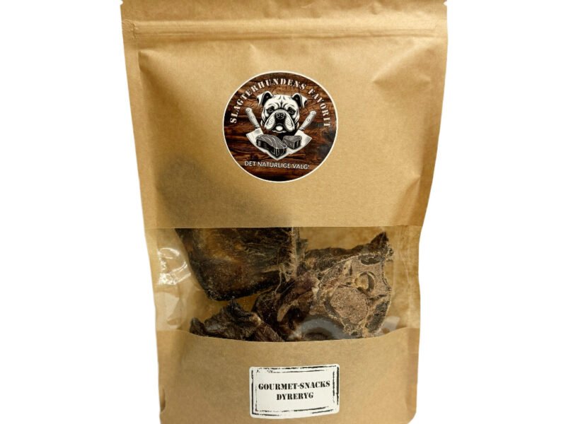 Slagterhundens Gourmet-Snack Dyreryg Stykker Naturlig Hundesnack 200 g