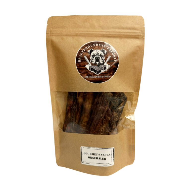 Slagterhundens Gourmet-Snack Oksehaler Naturlig Hundesnack 200 g