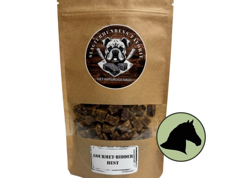 Slagterhundens Gourmet-Bidder 100% Hest Naturlig Hundegodbid