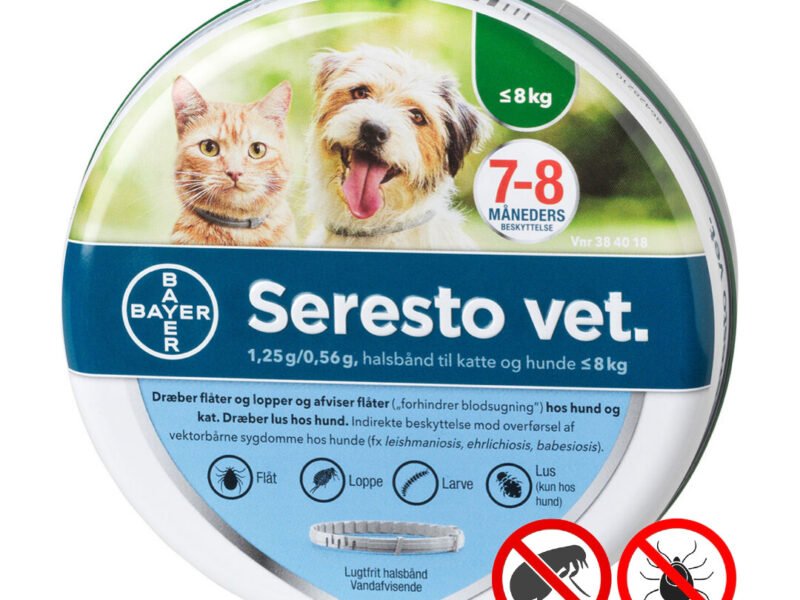 Seresto Halsbånd Imod Lopper Og Flåter Lille Hund