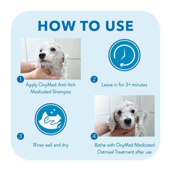Tropiclean OxyMed Anti-Itch Medicated Kløestillende Hundeshampoo 355 ml - Image 5