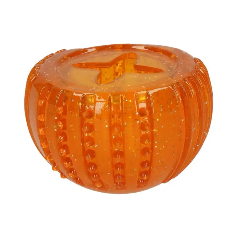 Dog Comets Treat Locker Orange Snackbold Aktiveringslegetøj