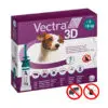 Vectra 3D Loppe Og Flåtmiddel Lille Hund (4-10 kg) 3 Pipetter