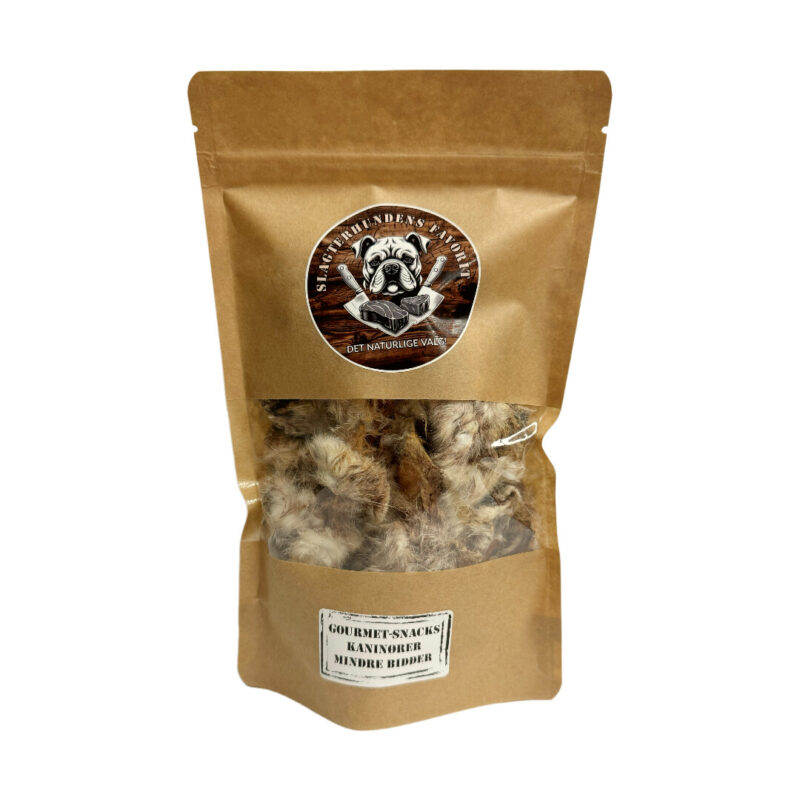 Slagterhundens Gourmet-Snack Kaninøre Med Pels Mindre Bidder Naturlig Hundesnack 150 g - Image 2
