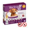 Vectra 3D Loppe Og Flåtmiddel Lille Hund (1,5-4 kg) 3 Pipetter