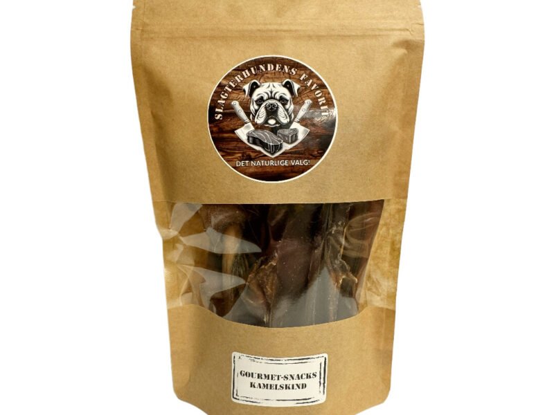 Slagterhundens Gourmet-Snack Kamelskind Naturlig Hundesnack 200 g