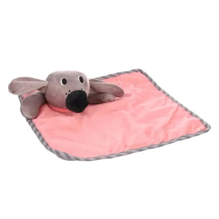 Puppy Love Bamse Med Sutteklud & Knitrefolie Rosa 29 cm