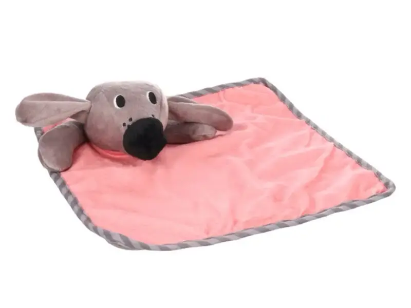 Puppy Love Bamse Med Sutteklud & Knitrefolie Rosa 29 cm