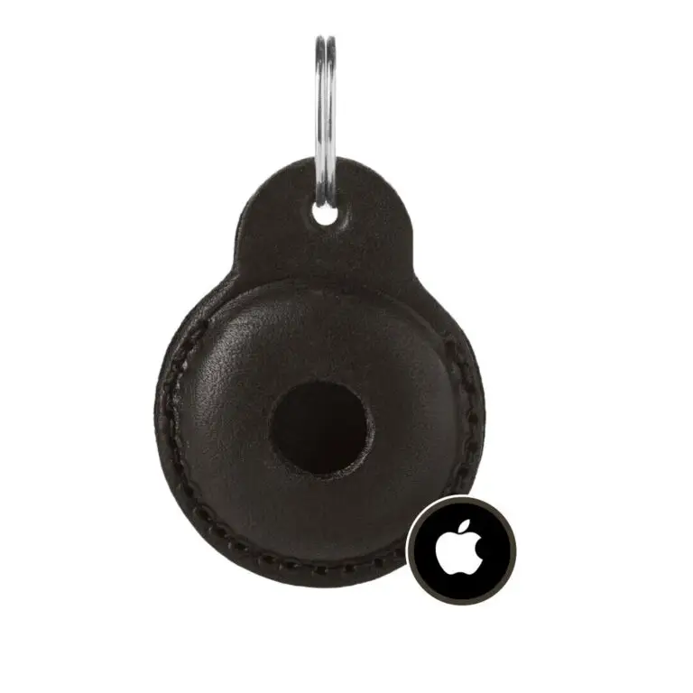 Hunter AirTag Holder Til Hund Sort Læder