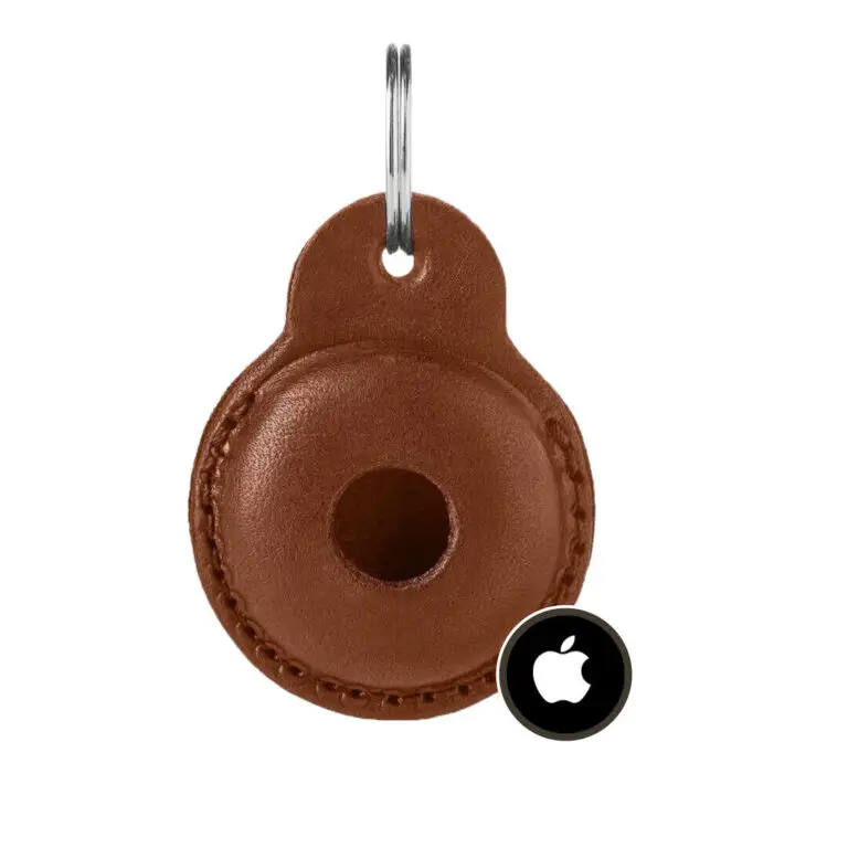 Hunter AirTag Holder Til Hund Cognac Læder
