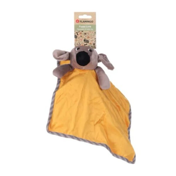 Puppy Love Bamse Med Sutteklud & Knitrefolie Gul 29 cm - Image 2